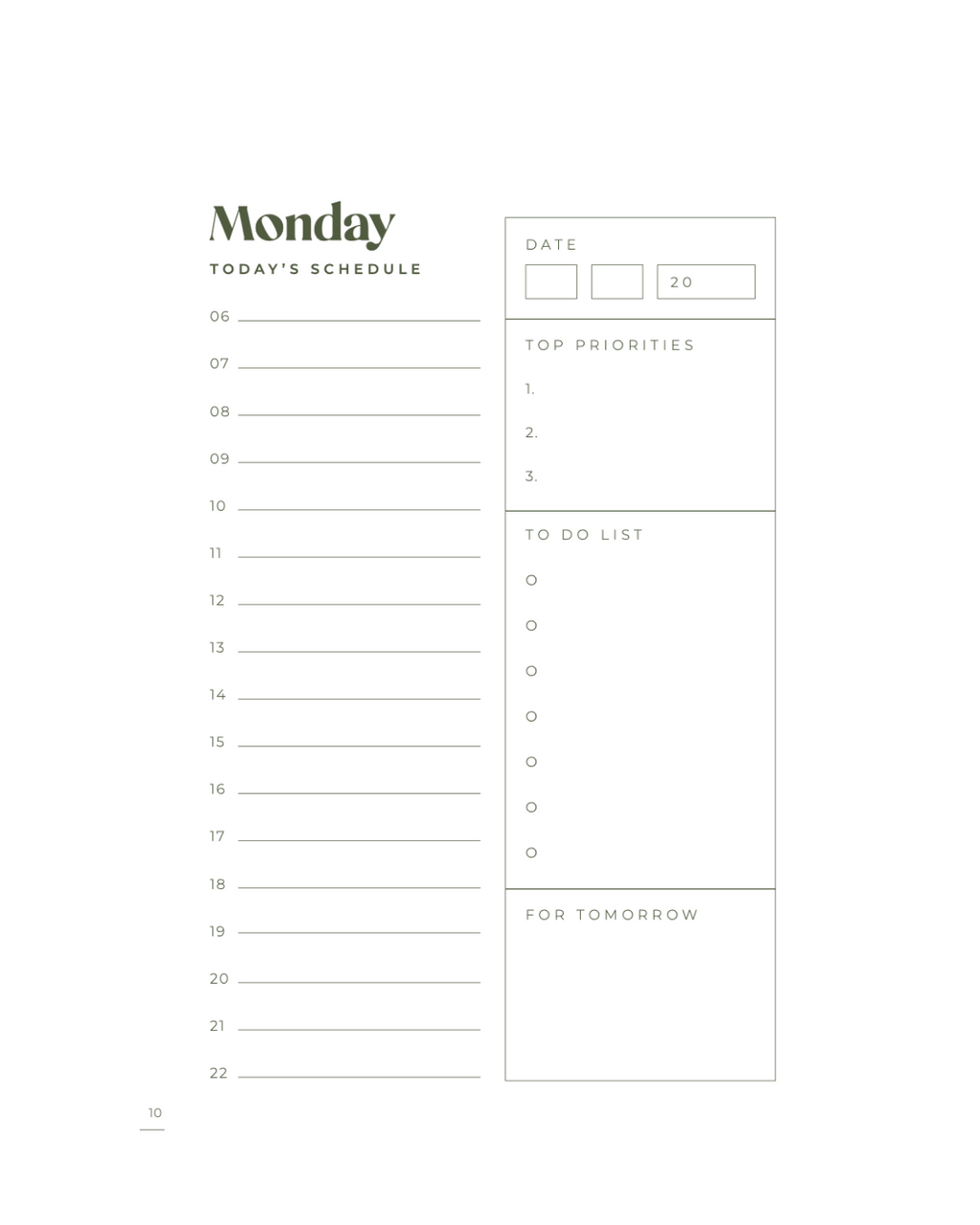 3 month to grow planner