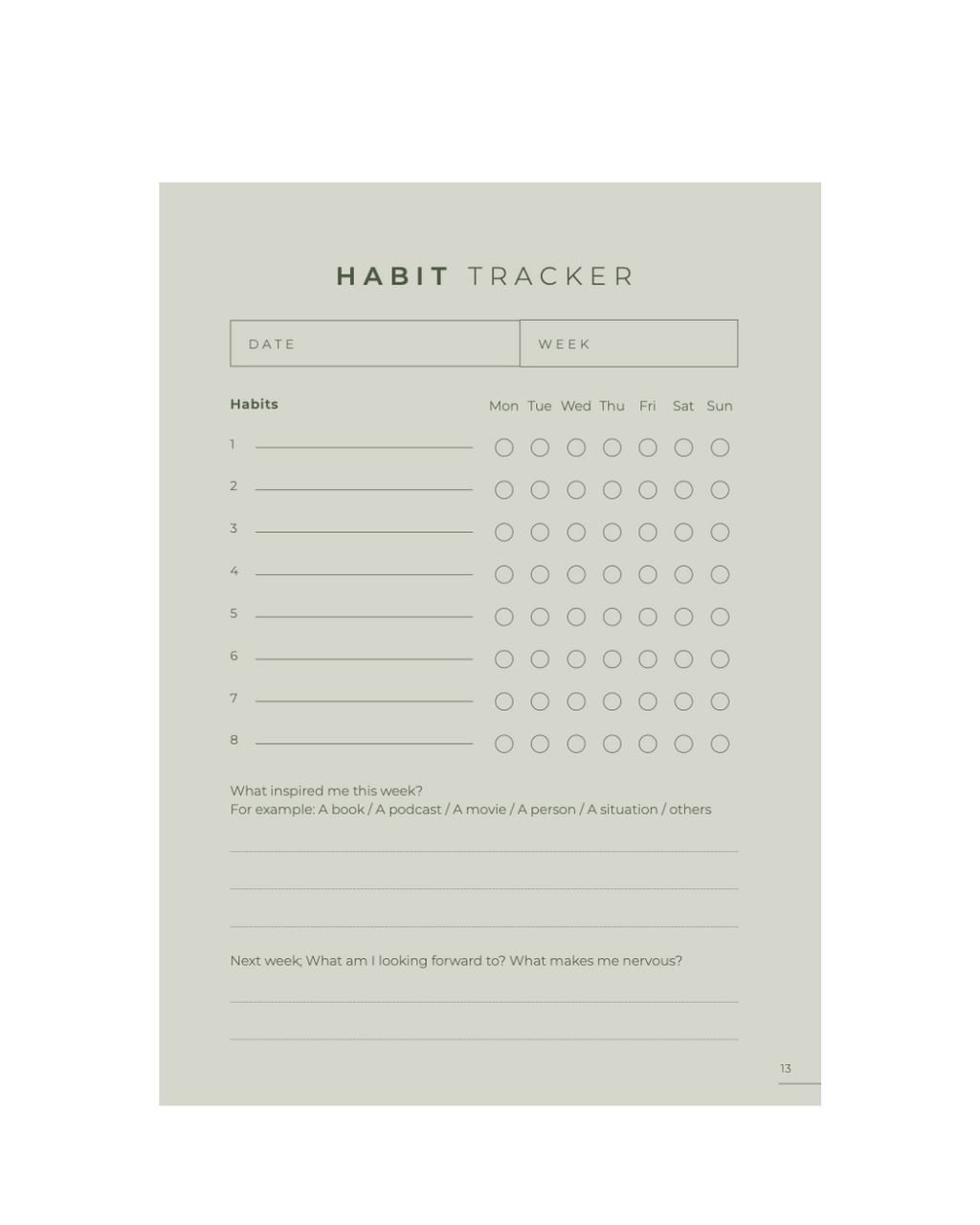 3 month to grow planner