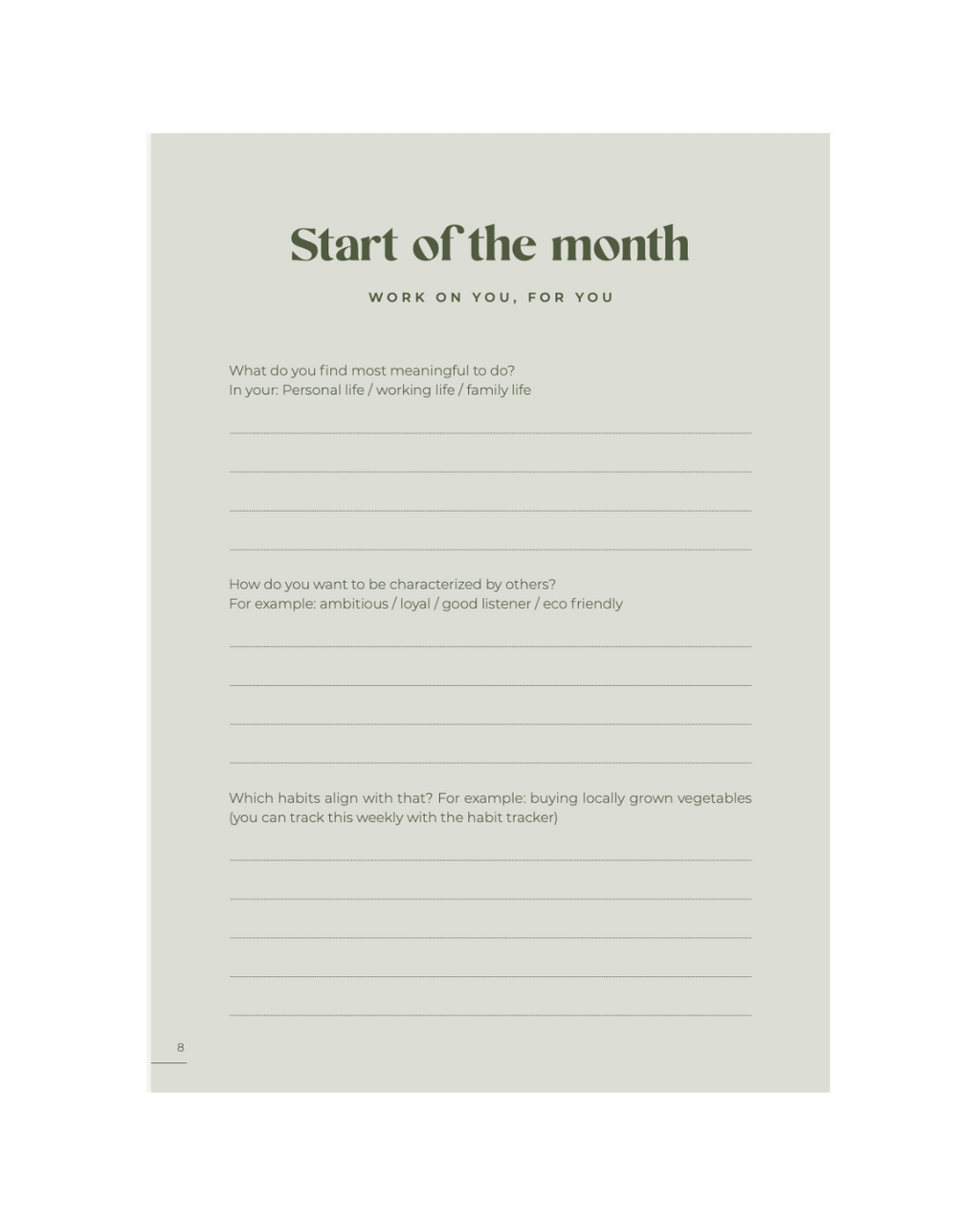 3 month to grow planner