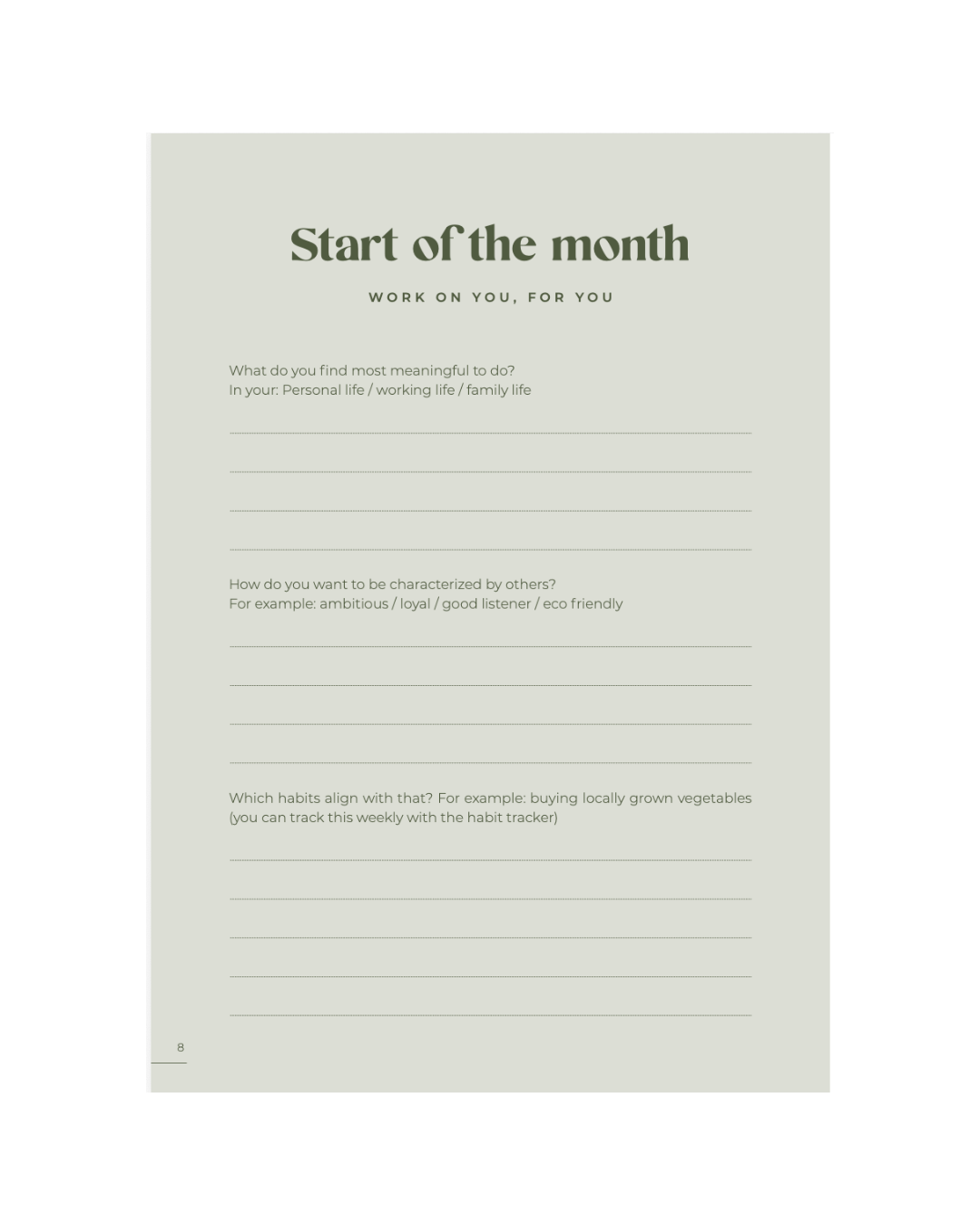3 month to grow planner